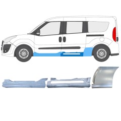 Set panouri de reparare pentru Opel Combo D 2011-2018 / Stânga / 15559