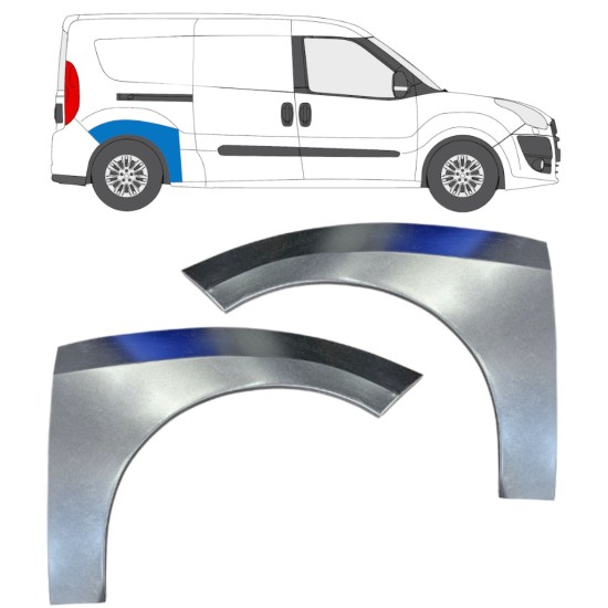 Reparație aripă spate pentru Fiat Doblo 2010-2022 / Stânga+Dreapta / Set 15038 Reparație aripă spate pentru Fiat Doblo 2010-2022 / Stânga+Dreapta / Set 15038