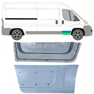 FIAT DUCATO 2006- INTERIOR + EXTERIOR PANOU DE REPARATII UŞĂ FRONTAL / A STABILIT / DREAPTA