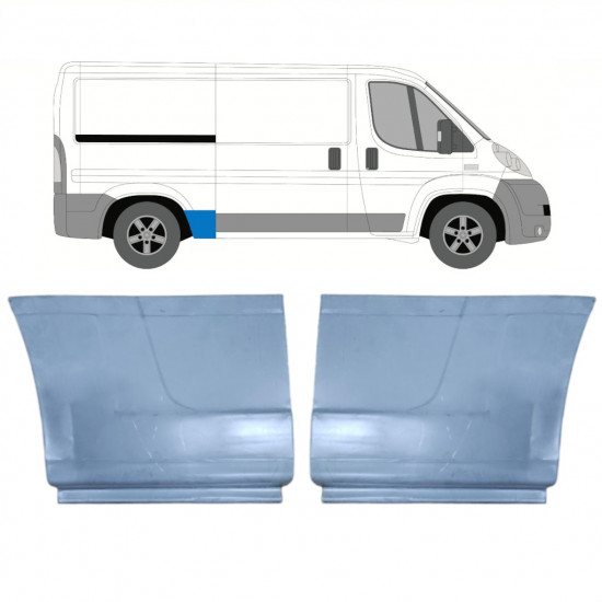 Reparație aripă spate pentru Fiat Ducato 2006- / MWB / Stânga+Dreapta / Set 10662