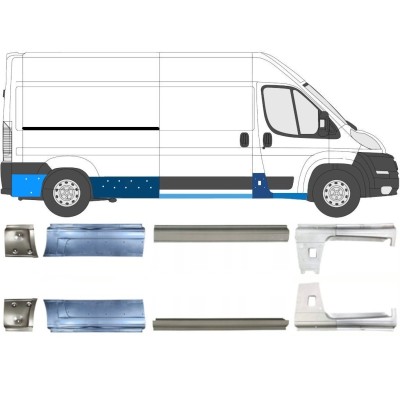 Reparație prag pentru Peugeot Boxer 2006-2026 / Stânga+Dreapta / Set 14162
