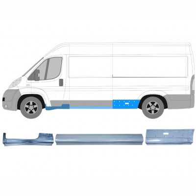 Set panouri de reparare pentru Fiat Ducato 2006- / LWB / Stânga /  12423