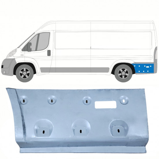 Reparație aripă spate pentru Fiat Ducato 2006-  / LWB / Stânga 11666