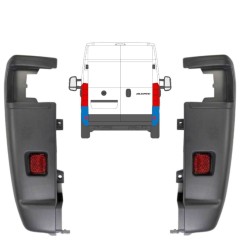 Colț bară spate 270 grade pentru Fiat Ducato 2006-2018 / Stânga+Dreapta / Set 9835