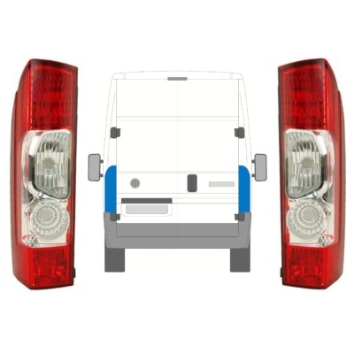 Lampă spate pentru Fiat Ducato 2006-2014 / Stânga+Dreapta / Set 10026