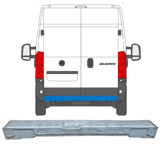 Reparație traversă spate pentru Fiat Ducato 2006-2026 16869