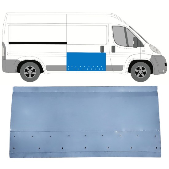 Panou reparație ușă culisantă pentru Fiat Ducato 2006-2025 / Dreapta 14822 Panou reparație ușă culisantă pentru Fiat Ducato 2006-2025 / Dreapta 14822