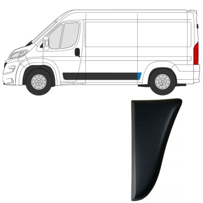 Bandou lateral aripă spate pentru Fiat Ducato 2018- / Stânga 14803