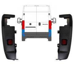 Colț bară spate 270 grade pentru Fiat Ducato 2018- / Stânga+Dreapta / Set 9836