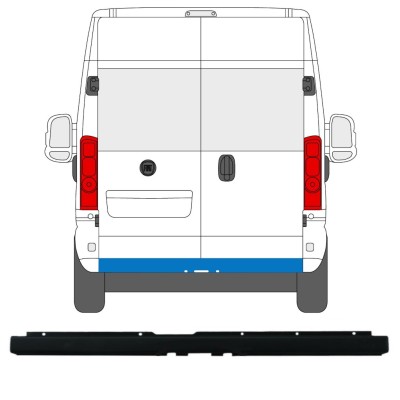 Bară spate cu decupaj pentru cârlig de remorcă pentru Peugeot Boxer 2018- 16165