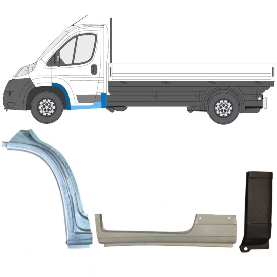Set panouri de reparare pentru Fiat Ducato 2006-2026 / Stânga / 17000