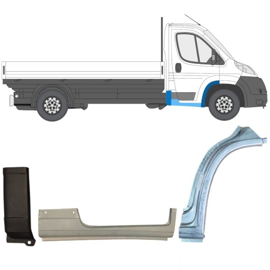 Set panouri de reparare pentru Fiat Ducato 2006-2026 / Dreapta / 16999