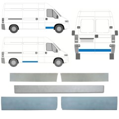 Panou reparație ușă pentru Fiat Ducato 1994-2006 / Stânga+Dreapta / Set 12627