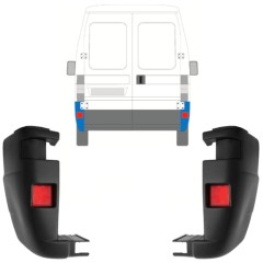 Colț bară spate pentru Citroen Jumper 2002-2006 / Stânga+Dreapta / Set 13222