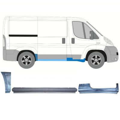 Set panouri de reparare pentru Fiat Ducato 2006-2014 / Dreapta / 14810