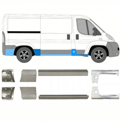 Reparație prag pentru Fiat Ducato 2006- / Stânga+Dreapta / Set 10884