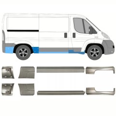 Reparație prag pentru Peugeot Boxer 2006-2025 / Stânga+Dreapta / Set 14156