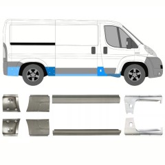 Reparație prag pentru Fiat Ducato 2006-2025 / Stânga+Dreapta / Set 10886