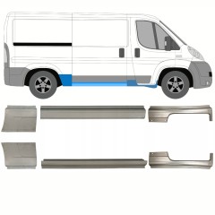 Reparație prag + aripă spate pentru Peugeot Boxer 2006-2025 / Stânga+Dreapta / Set 13968