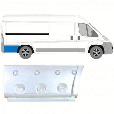 Reparație aripă spate pentru Fiat Ducato 2006- / LWB / Dreapta 8654