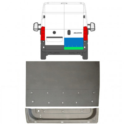 FIAT DUCATO 2006- REPARATIE PORTIERA DIN SPATE / A STABILIT / DREAPTA