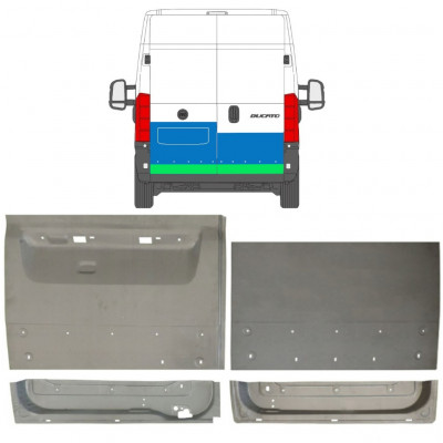 FIAT DUCATO 2006- REPARATIE PORTIERA DIN SPATE / A STABILIT / STÂNGA + DREAPTA