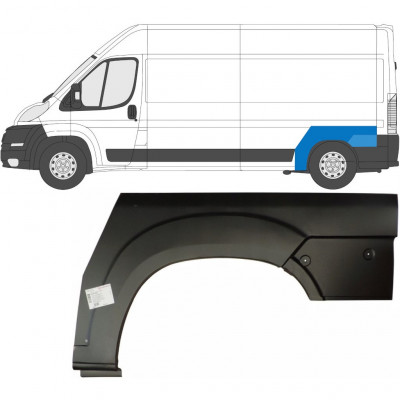 FIAT DUCATO 2006- SEGMENT REPARAȚIE ARIPĂ SPATE PANEL / STÂNGA