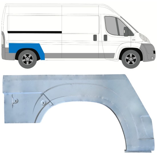 Reparație aripă spate pentru Peugeot Boxer 2006-2026 / Dreapta 16947