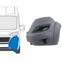 Colț bară față cu bandou lateral pentru Fiat Ducato 2014-2018 / Stânga 9042