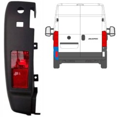 Colț bară spate cu lampă pentru Fiat Ducato 2018- / Stânga / Set 10110