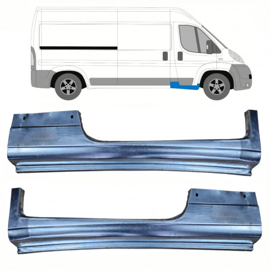 Reparație prag ușă față pentru Fiat Ducato 2006-2014 / Stânga+Dreapta / Set 12982