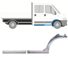 Reparație prag + aripă față pentru Fiat Ducato 1994-2006 / Dreapta / Set 9903