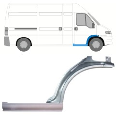 Reparație prag + aripă față pentru Peugeot Boxer 1994-2006 / Dreapta / Set 14078