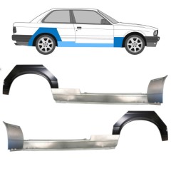 Reparație prag + aripă față + aripă spate pentru BMW 3 E30 1982-1987 / Set 11510