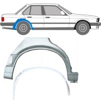 Reparație aripă spate interior + exterior pentru BMW 3 E30 1987-1994 / Dreapta / Set 10860