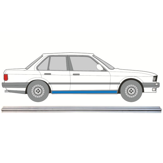 Reparație prag interior pentru BMW 3 E30 1982-1994 / Stânga = Dreapta (simetric) 15109