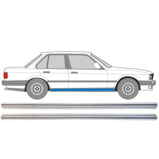 Reparație prag interior pentru BMW 3 E30 1982-1994 / Stânga+Dreapta / Set 15110