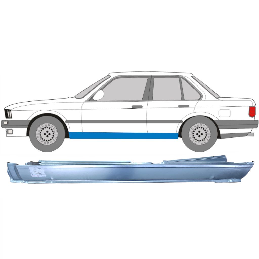 BMW 3 E30 1982-1994 4-UŞĂ DEPLIN REPARATIE PRAG INTERIOR / STÂNGA