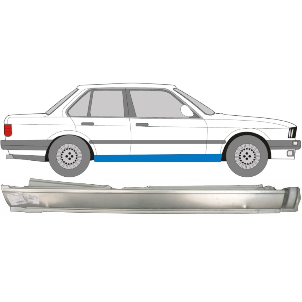 BMW 3 E30 1982-1994 4-UŞĂ DEPLIN REPARATIE PRAG INTERIOR / DREAPTA