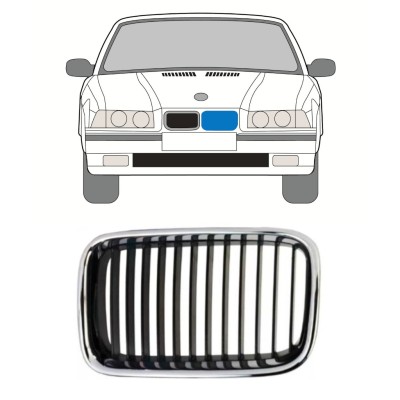 Grilă pentru BMW 3 E36 1990-1995 / Stânga 16296