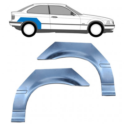 Reparație aripă spate pentru BMW 3 E36 / Stânga+Dreapta / COMPACT / Set 5500