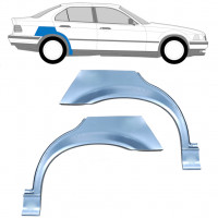 Reparație aripă spate pentru BMW 3 E36 1990-2000  / Stânga+Dreapta / SEDAN / Set 6393