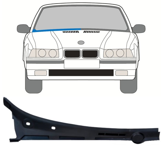 Panou reparație parbriz pentru BMW 3 E36 1990-2000 / Dreapta / COMBI / SEDAN / COMPACT 16898