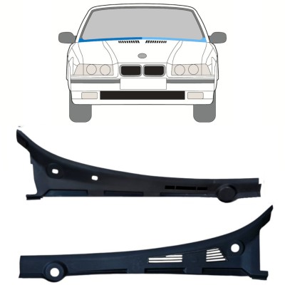 Panou reparație parbriz pentru BMW 3 E36 1990-2000 / Stânga+Dreapta / COMBI / SEDAN / COMPACT / Set 16900