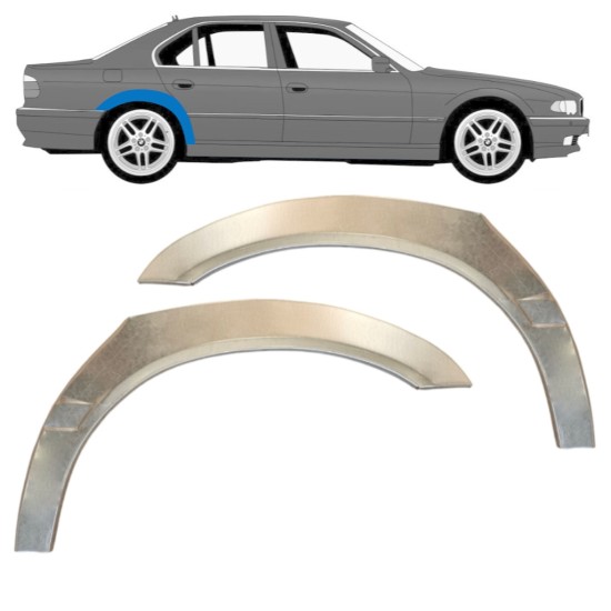 Reparație aripă spate pentru BMW 7 E38 1994-2001 / Stânga+Dreapta / Set 14832 Reparație aripă spate pentru BMW 7 E38 1994-2001 / Stânga+Dreapta / Set 14832