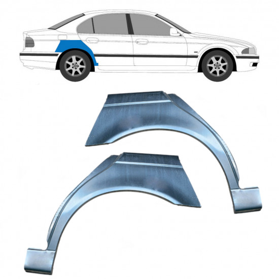 Reparație aripă spate pentru BMW 5 E39 1996-2004  / Stânga+Dreapta / COMBI / SEDAN / Set 6405