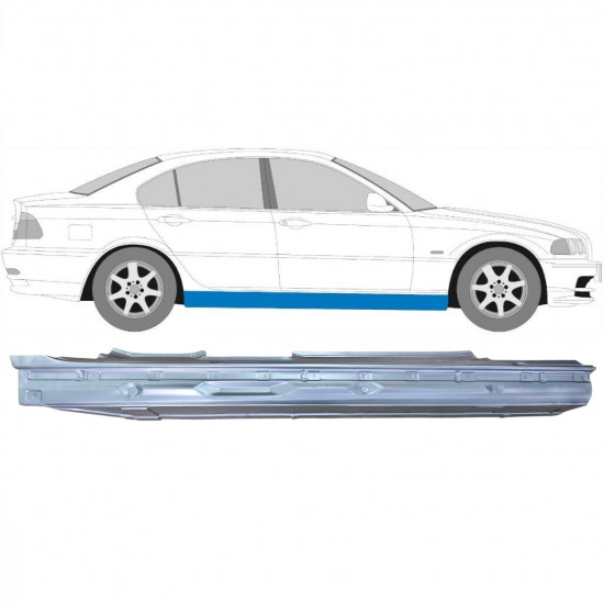 Prag complet pentru BMW E46 3 1998-2005 / Dreapta 7631