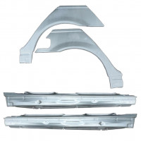 Reparație prag + aripă spate pentru BMW E46 3 1998-2005 / Set 11260