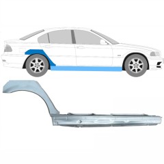 Prag complet + reparație aripă spate pentru BMW 3 E46 1998-2006 / Dreapta / Set 11243