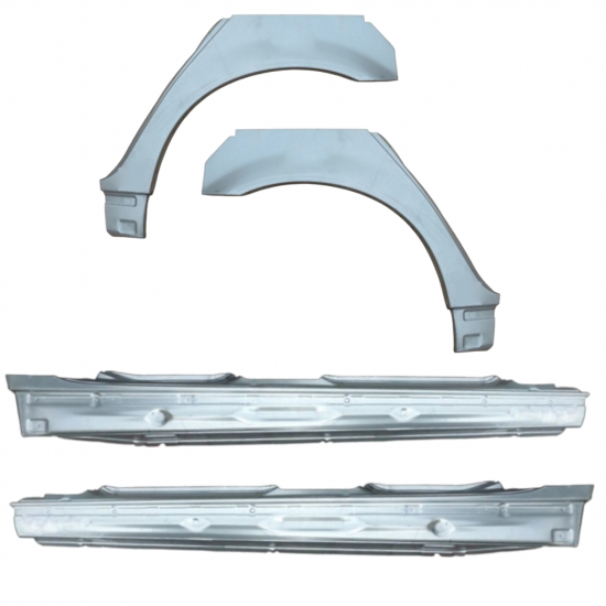 Reparație prag + aripă spate pentru BMW E46 3 1998-2005 / Set 11245